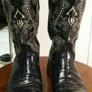 Ferrini Alligator Print S Toe Western Boot